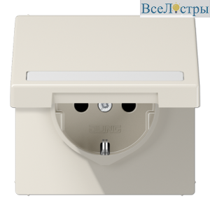 Розетка Schuko с крышкой Jung LS1520BFNAKL
