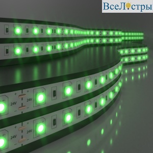 Светодиодная лента Elektrostandard 24V 14,4W 60Led 5050 IP20 зеленый, 5м 4690389167683