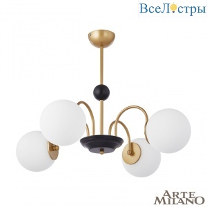 Люстра на штанге Arte Milano Napoli 312066/D700/4 BS/BK