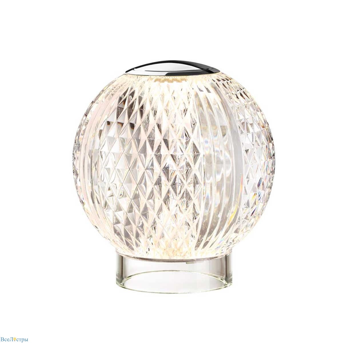 настольная лампа odeon light crystal 5007/2tl