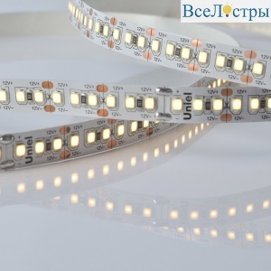 Светодиодная лента Uniel ULS-M16-2835-180LED/m-10mm-IP20-DC12V-17W/m-5M-3000K PROFI катушка в герметичной упаковке