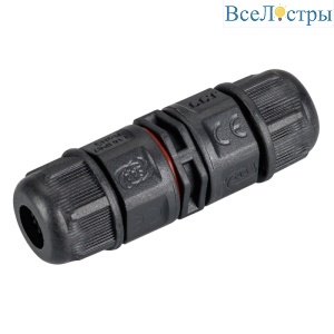 Коннектор прямой Arlight NEO-CON-I-2pin-BK (3-7mm, IP67) 024936