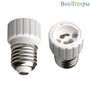 Переходник с цоколя Е27 на GU10 (06472) Uniel LH27-GU10L