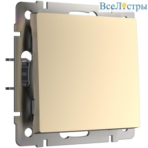 Выключатель одноклавишный проходной Werkel шампань W1112011 4690389157103