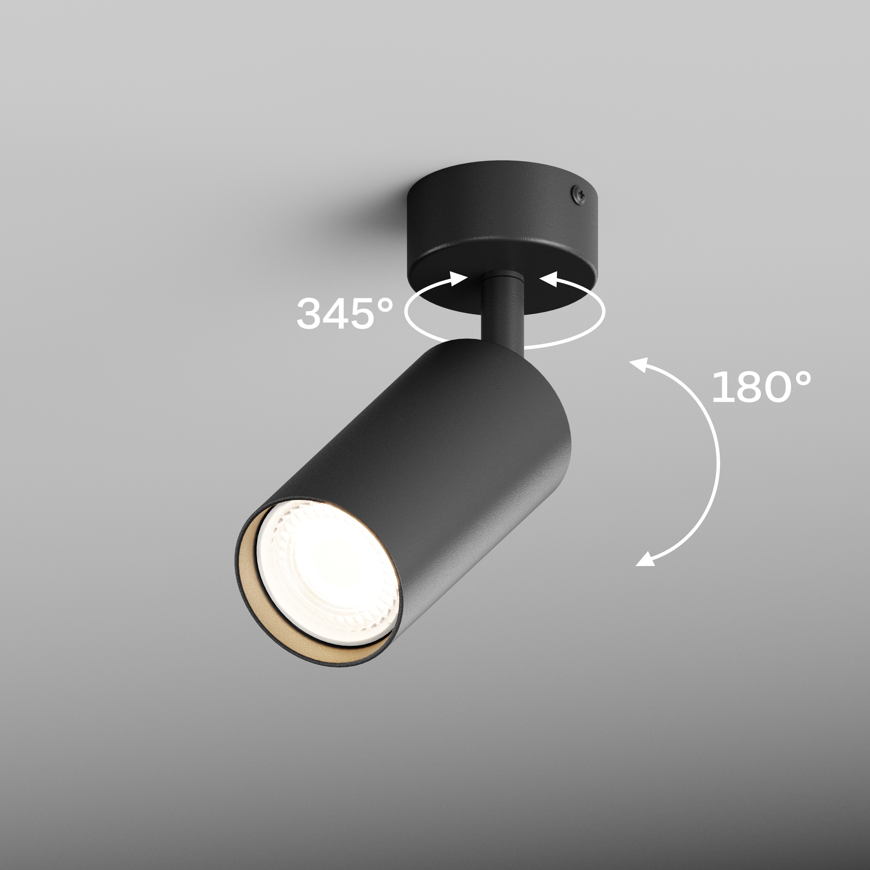 точечный светильник hesby focus hsbl_0089 ip20, 35вт, gu10, чёрный