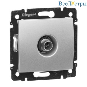 Розетка TV Legrand Valena Звезда алюминий 770129