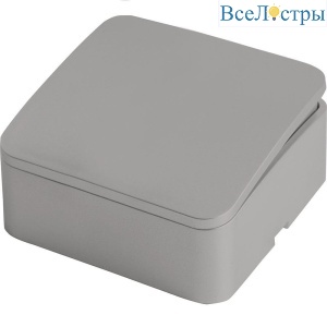 Переключатель одноклавишный Stekker София серебро MSW10-12-03 49388
