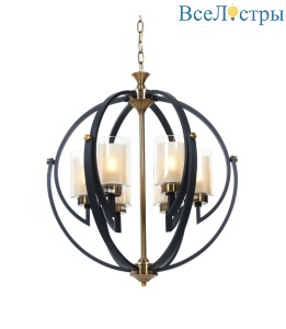 Подвесная люстра Lumina Deco Bergen LDP 1232-6 BK+MD