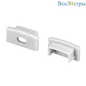 Заглушка Arlight LINE-1708 SILVER с отверстием 054381
