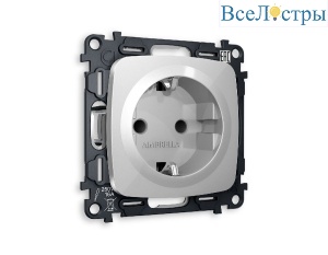 Комплект механизма розетки с/з со шторками Ambrella Volt Omega MO407010