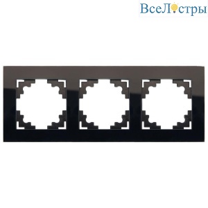 Рамка 3-постовая Stekker Катрин черный GFR00-7003-05 39520