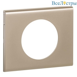 Рамка 1-постовая Legrand Celiane никель велюр 069111