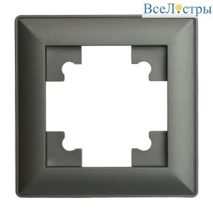 Рамка 1-постовая Stekker Катрин графит PFR00-7001-06 39807