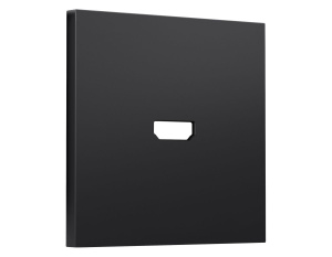 Лицевая панель SIGMA (Черный матовый) для HDMI розетки QUANT PRO Ambrella Volt SP8140