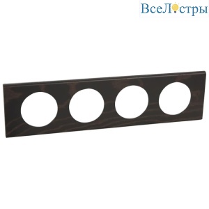 Рамка 4-постовая Legrand Celiane венге 069204