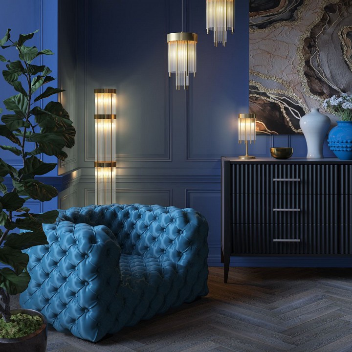 настольная лампа декоративная odeon light york 4788/2t