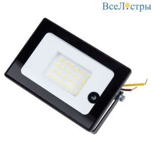 Прожектор Volpe ULF-Q518 30W/6500K SENSOR IP65 220-240V BLACK UL-00011679