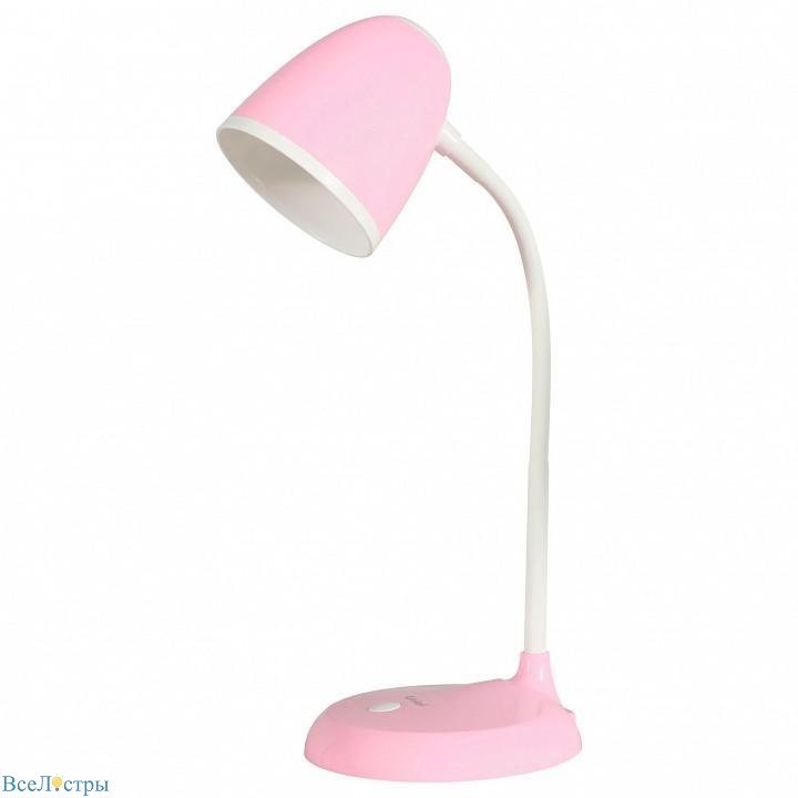 настольная лампа (ul-00003653) uniel standard tli-228 pink e27