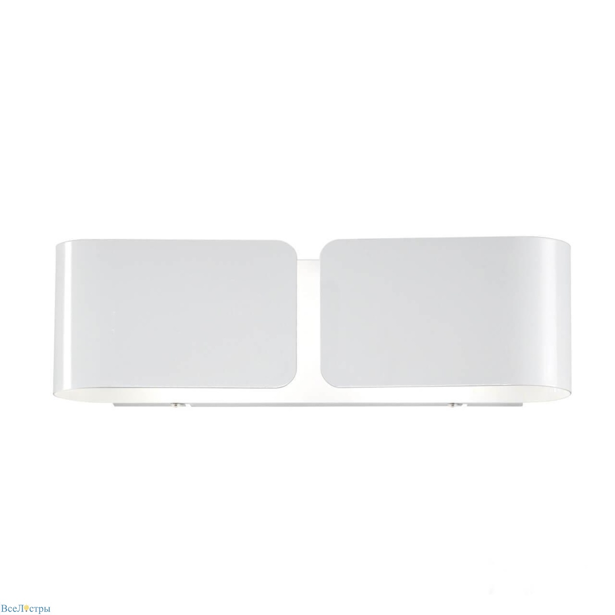 настенный светильник ideal lux clip ap2 small bianco 014166