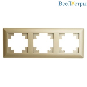 Рамка 3-постовая Stekker Катрин золото PFR00-7003-08 49608