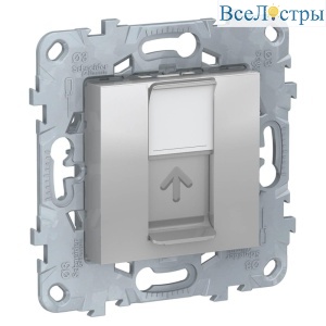 Розетка компьютерная RJ45 Schneider Electric Unica New Cat. 6 UTP NU541530