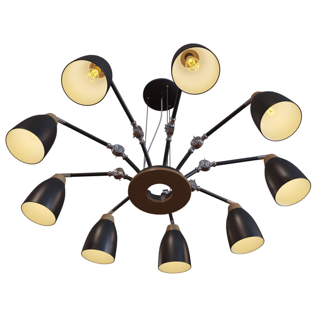 подвесная люстра loft it watchman loft4402/9bl