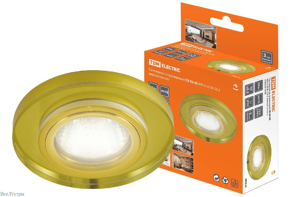 встраиваемый светильник tdm electric св 03-05 sq0359-0056