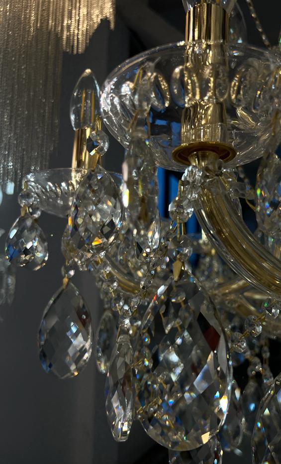 бра crystal lux isabel isabel ap2 gold/transparent
