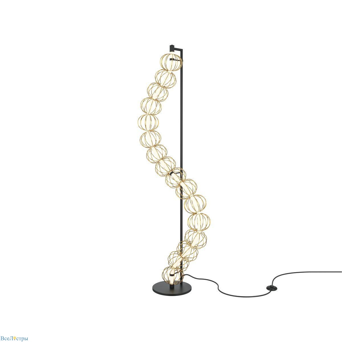торшер maytoni golden cage mod216fl-l38g3k