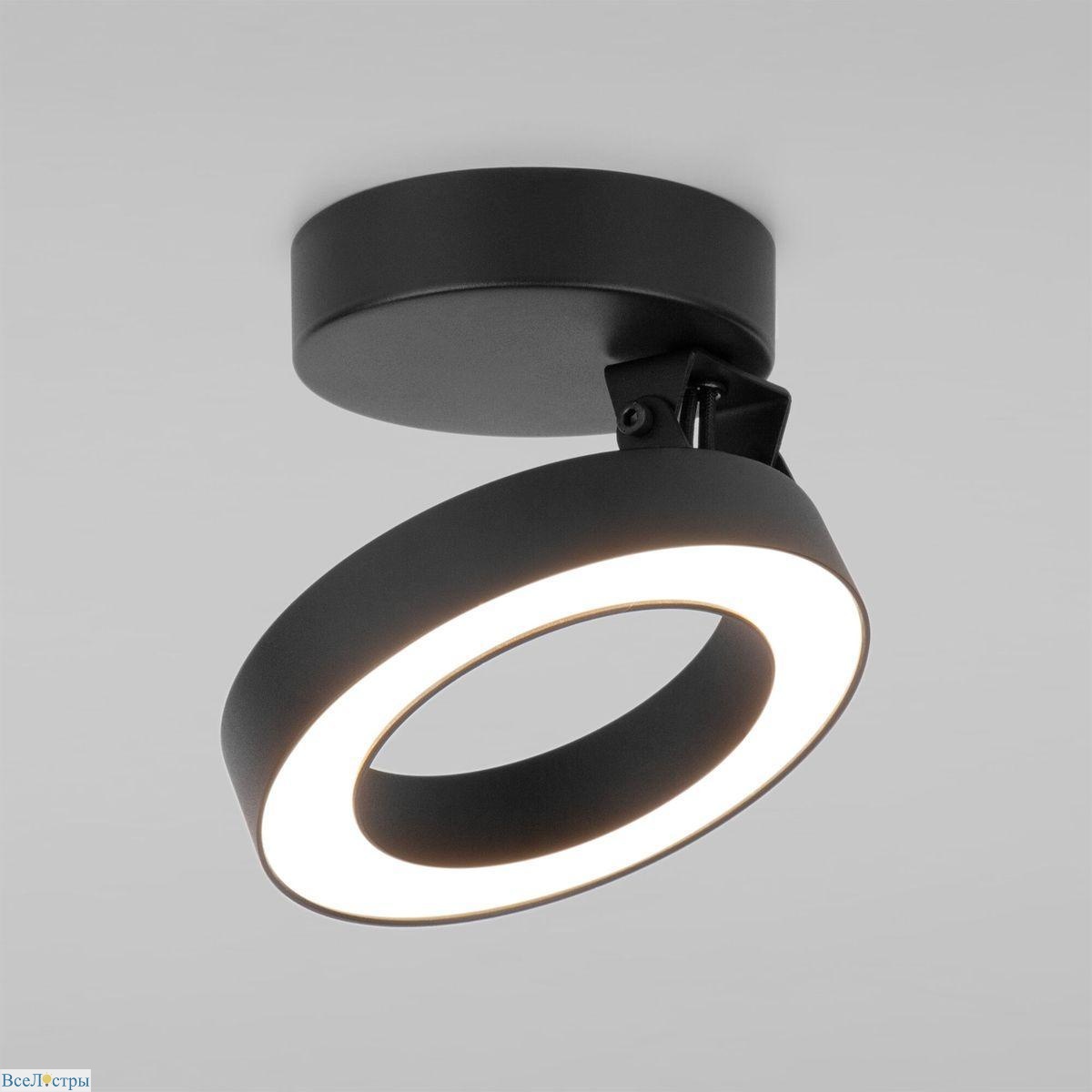 светодиодный спот elektrostandard spila 25105/led черный 4690389187544