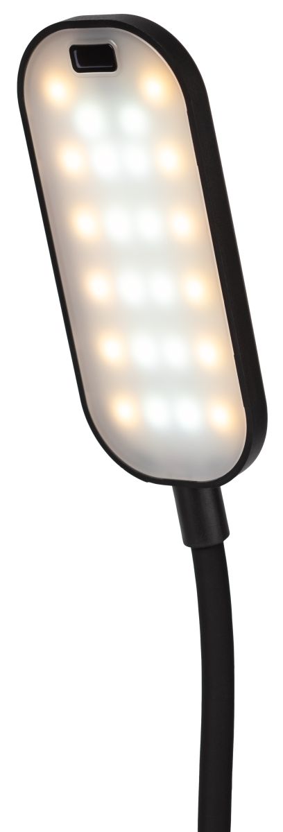 настольная аккумуляторная лампа эра nled-525-6w-bk б0068549