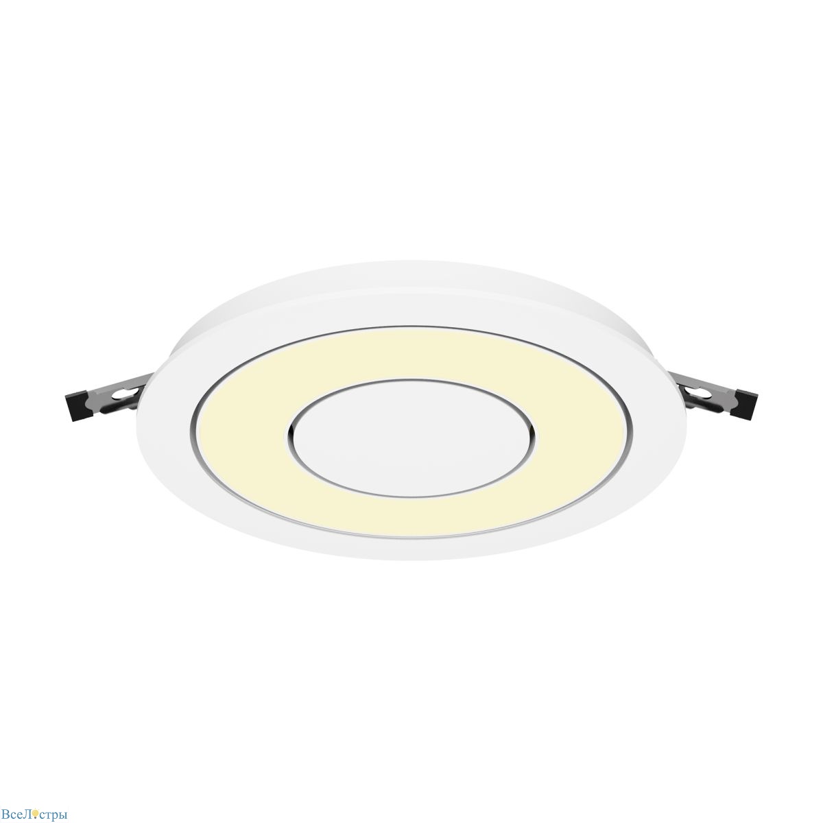 встраиваемый светильник maytoni vector dl102-12w2.7k-w