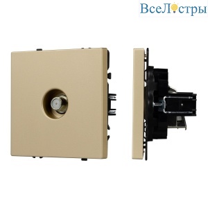 Механизм спутниковой розетки Arlight SCT-NOBE-MST1-SFPL-GD (SAT) (Золотой песок) 054298