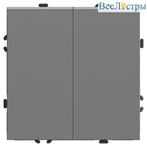 Выключатель двухклавишный Stekker RSW10-5104-10 Эмили 49944