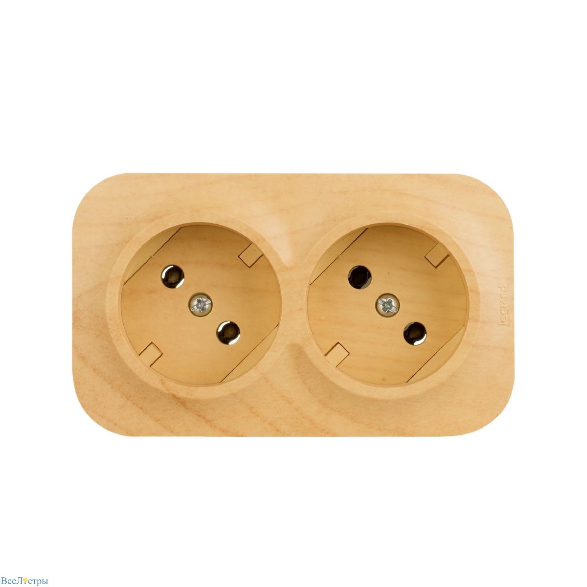розеточный блок двойной б/з legrand quteo 782281