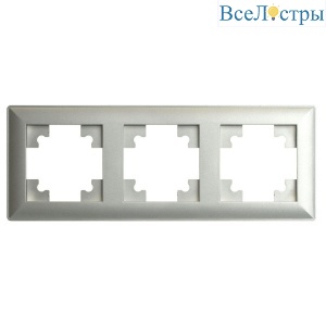 Рамка 3-постовая Stekker Катрин серебро PFR00-7003-03 39799