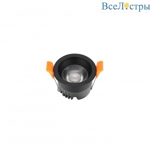 Встраиваемый светильник Iledex Technical Mars DIM 107-7W-D64-3000K-24DG-BK