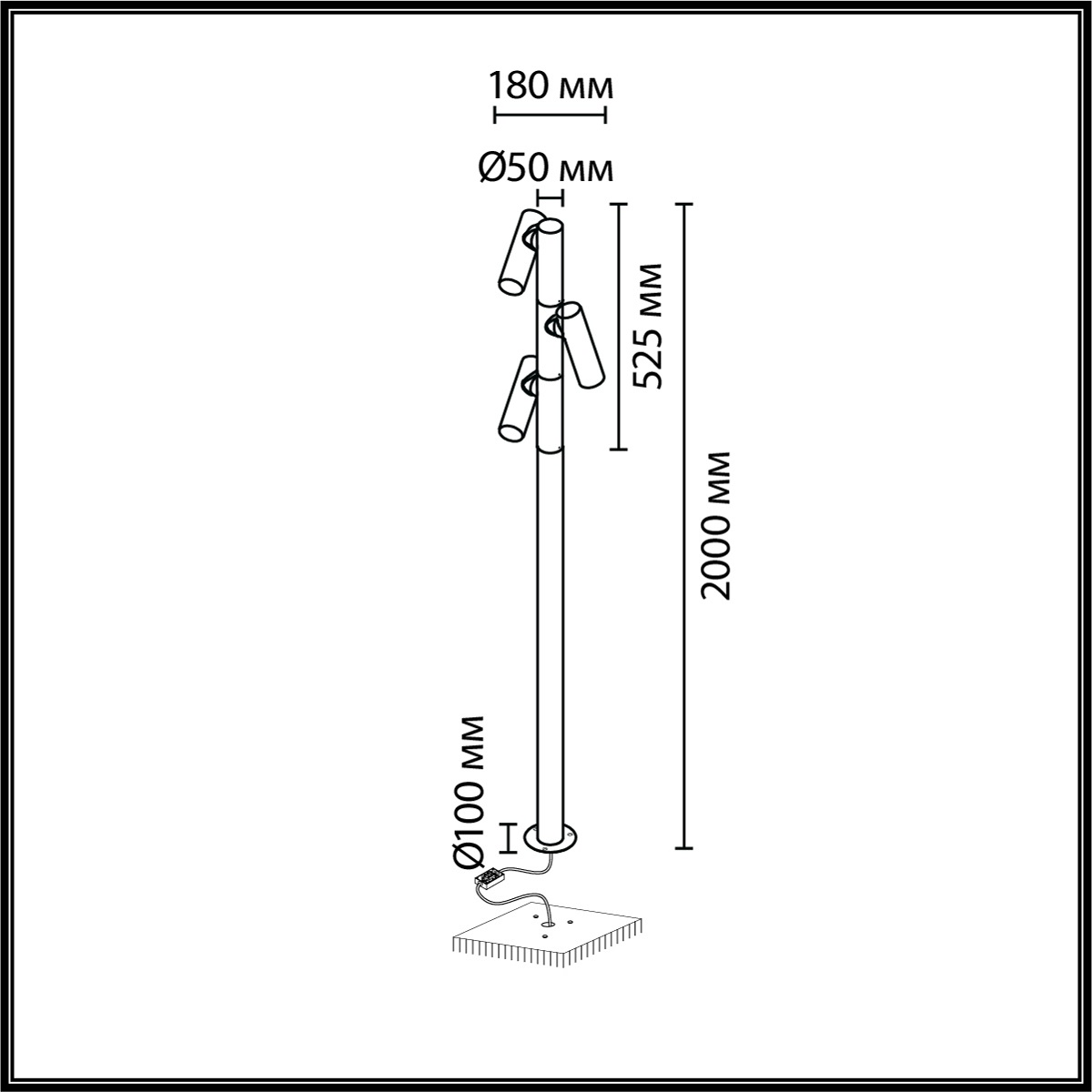 ландшафтный светильник odeon light nature alta 7204/30gl