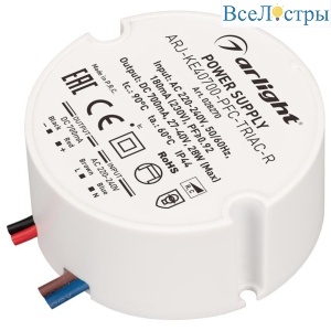 Драйвер Arlight  ARJ-KE40700-PFC-Triac-R 27-40V 28W IP44 0,7A 028270