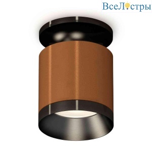 Комплект накладного светильника Ambrella light Techno Spot XS7404101 SCF/PBK кофе песок/черный полированный (N7926, C7404, N7031)