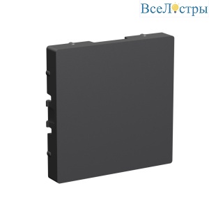 Заглушка без суппорта для многопостовых рамок Systeme Electric AtlasDesign Базальт ATN001409
