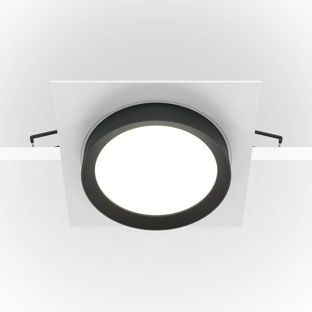 встраиваемый светильник maytoni hoop dl086-gx53-sq-wb