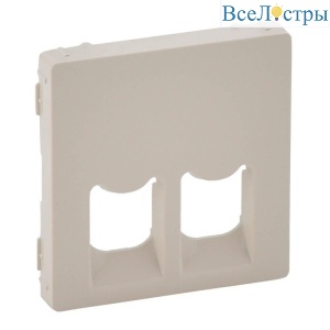 Лицевая панель Legrand Valena Life розетки телефонной RJ-11/Ethernet RJ-45 слоновая кость 755421