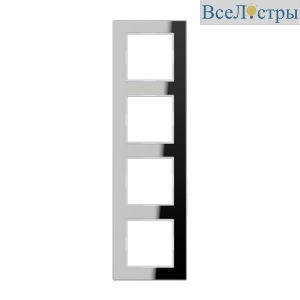 Рамка четырехместная Jung AC584GLSI