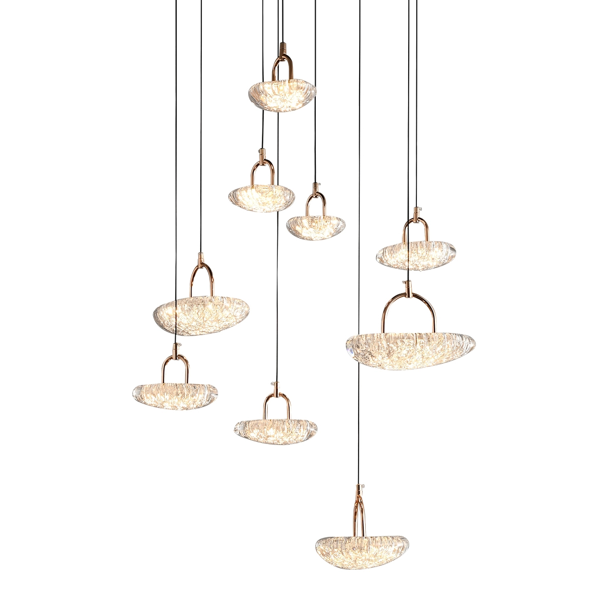 каскадная люстра delight collection mt9125-9h french gold
