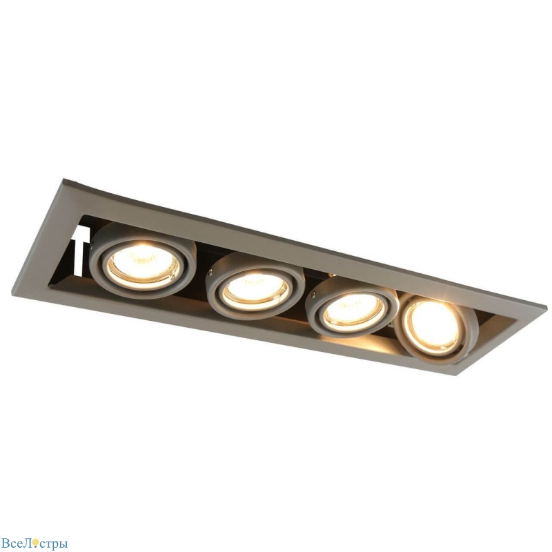 встраиваемый светильник arte lamp cardani piccolo a5941pl-4gy