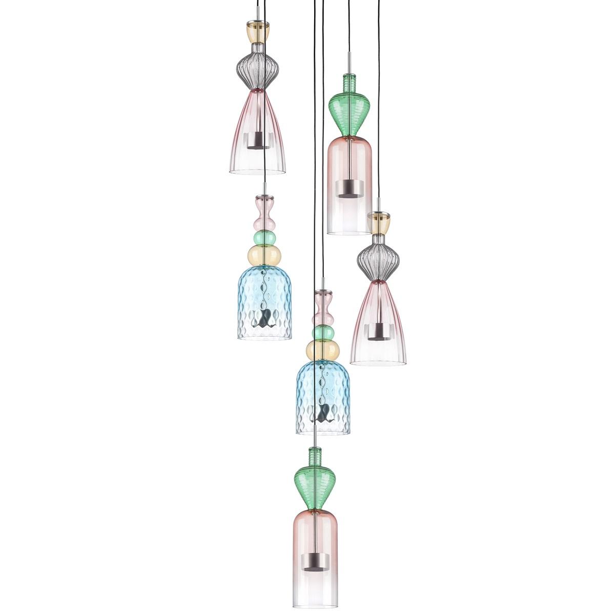 подвесная светодиодная люстра lightstar belle 814069