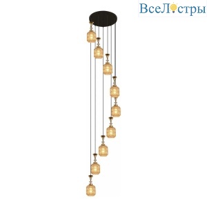 Подвесная люстра Reluce 02003-0.9-09 Amber