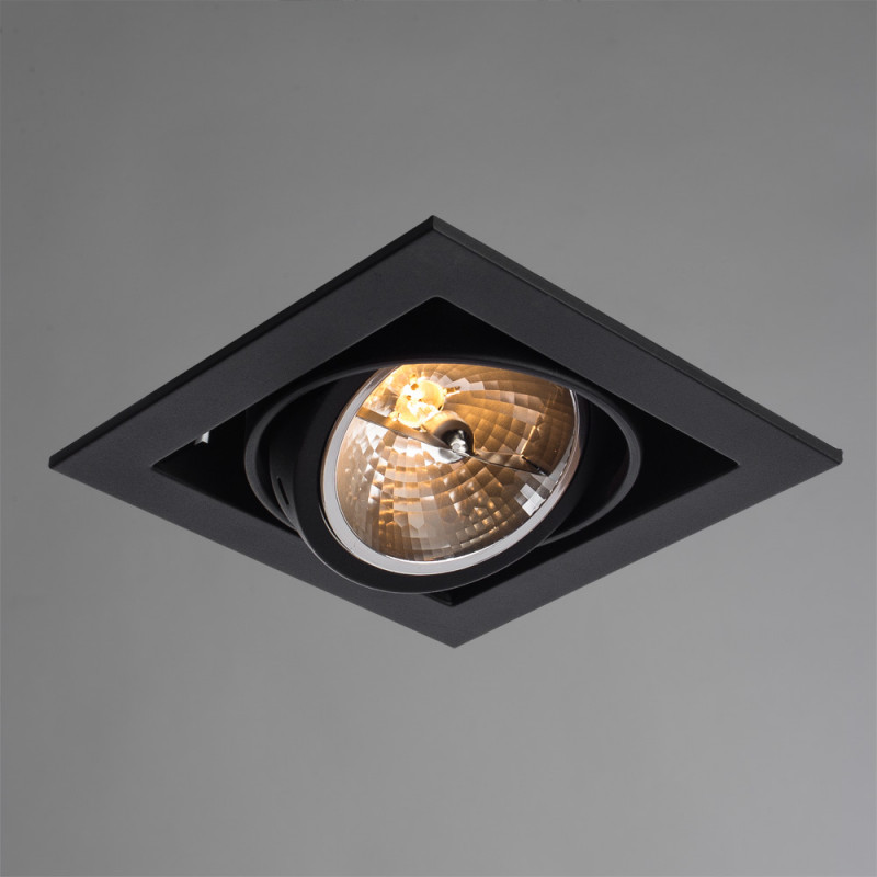 встраиваемый светильник arte lamp a5935pl-1bk