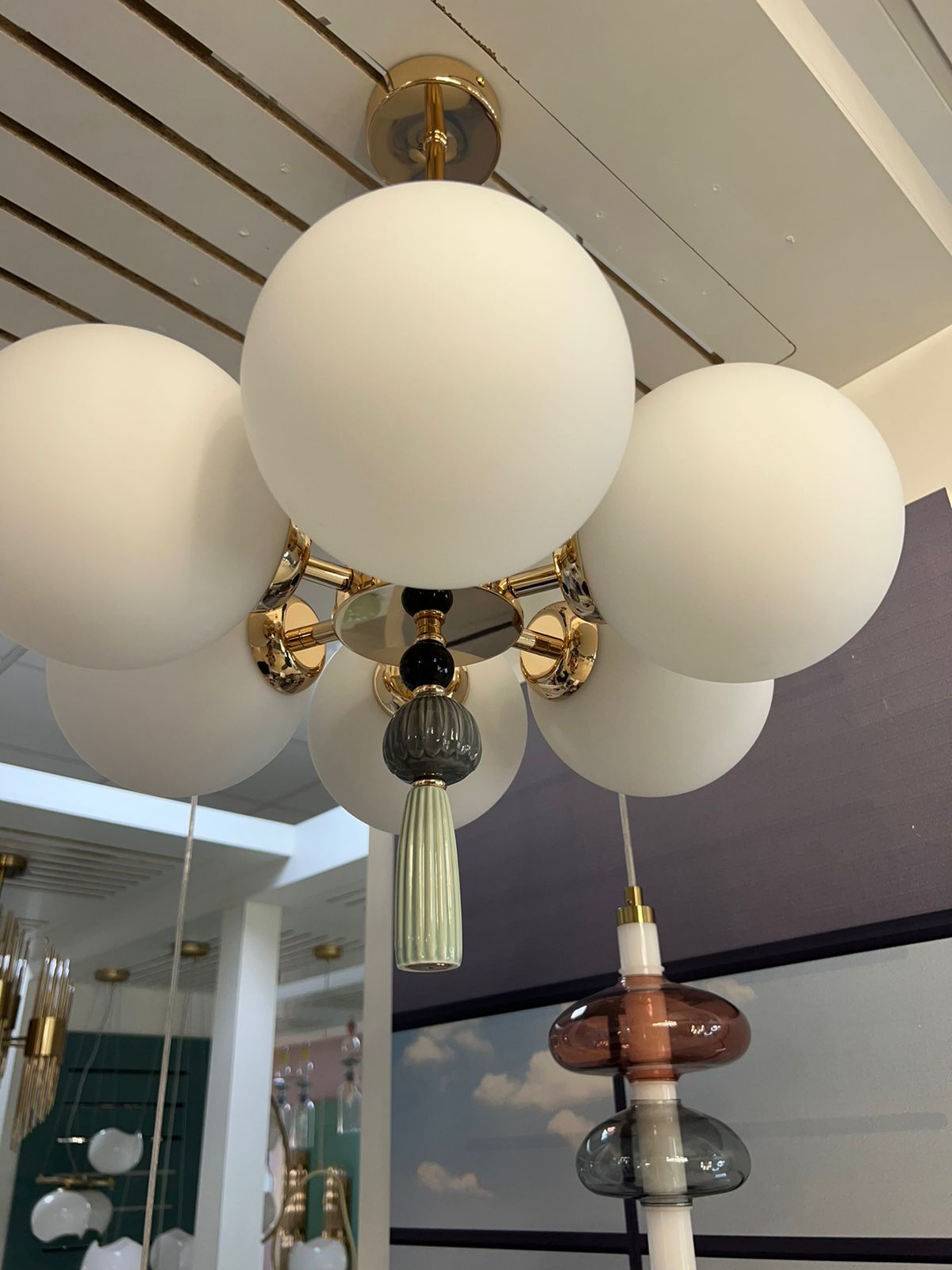 подвесная люстра odeon light exclusive palle 5405/6